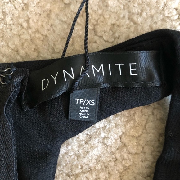 DYNAMITE v neck dress in get black. Size XS. - Picture 5 of 8